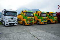 MB Actros von Thommen + Furler am 24.6.17 am Trucker Festival in Interlaken.