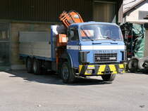 Saurer D 290B mit Kran und Ladefläche in Burgdorf am 25.06.2017