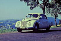 IFA F9, PKW aus ehemaliger DDR-Produktion, Scan eines Dia von 1963