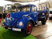 =Magirus Deutz als Holztransporter, gesehen bei der Retro Classic in Stuttgart - März 2017