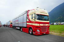 DAF von InterSpan Tschopp am 24.6.17 am Trucker Festival in Interlaken.