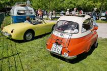 BMW Isetta auf dem Oldtimer-Treffen an der Rennbahn in Krefeld, 8.5.16