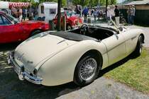 Austin Healey 3000 auf dem Oldtimer-Treffen an der Rennbahn in Krefeld, 8.5.16