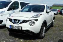 =Nissan Juke von  ege brandschutzplanungen , gesehen auf dem Parkplatz der RettMobil 2017 in Fulda - Mai 2017