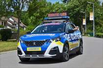 Auch die Franz�siche Gendarmerie war mit einem Peugeot 3008 als Begleitfahrzeug bei der Tour unterwegs auf den Stra�en durch Luxemburg.  03.07.2017