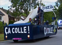  Werbefahrzeug in der Carvanne du Tour am 03.07.2017