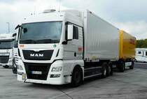 =MAN-Hängerzug von SHB rastet im April 2017 an der A 3