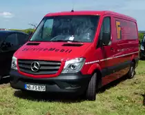MB Sprinter als Servicemobil der Firma FAHRTEC, gesehen auf dem Parkplatz der RettMobil 2017 in Fulda - Mai 2017