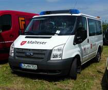 =Ford Transit der Malteser aus LIPPSTADT, gesehen auf dem Parkplatz der RettMobil 2017 in Fulda - Mai 2017