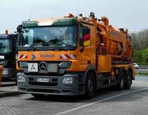 =MB Actros der Firma  Kratofil  rastet im April 2017 an der A 3
