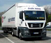 =MAN-Sattelzug rastet im April 2017 an der A 3