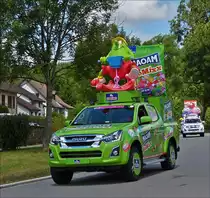 .  Isuzu D-Max war ebenfalls in der Caravanne du Tour am 03.07.2017 zu sehen.