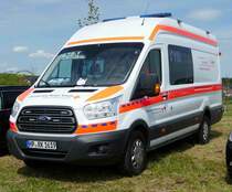 =Ford Transit des DRK OV LORSCH gesehen bei der RettMobil Fulda im Mai 2017