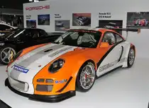 Porsche 911 GT3 R Hybrid. Ausgestellt beim FIA WEC Weekend am 16.7.2017 am Nürburgring