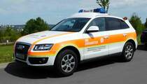 =Audi Q5 der Johanniter RV LEIPZIG, gesehen bei der RettMobil 2017 in Fulda - Mai 2017