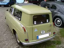 Heckansicht eines Lloyd LS 600. 1955 - 1961. Oldtimertreffen an der Galopprennbahn Krefeld am 16.07.2017.