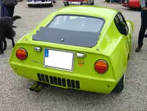 Heckansicht eines Lombardi Grand Prix 850. 1968 - 1971. Oldtimertreffen an der Galopprennbahn Krefeld am 16.07.2017.