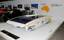 Huawei Sonnenwagens, Solarfahrzeug des Studenten-Verein  Team - Sonnenwagen Aachen  (RWTH Aachen). Es ist Teilnehmer beim  Bridgestone World Solar Challenge   Rennen  für Solarfahrzeuge: Ausgestellt im Ringwerk Nürburgring beim 6h WEC Nürburgring 2017,
 Mehr Hier: https://www.sonnenwagen.org/team/