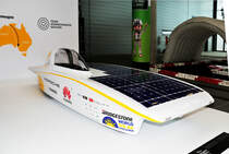 Huawei Sonnenwagens, Solarfahrzeug des Studenten-Verein  Team - Sonnenwagen Aachen  (RWTH Aachen). Es ist Teilnehmer beim  Bridgestone World Solar Challenge   Rennen  für Solarfahrzeuge: Ausgestellt im Ringwerk Nürburgring beim 6h WEC Nürburgring 2017,
 Mehr Hier: https://www.sonnenwagen.org/team/