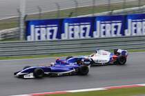 Nr.8 Diego MENCHACA gegen Nr.6 Matevos ISAAKYAN in der World Series Formel V8 3.5. , am 16.7.2017 auf dem Nürburgring im Rahmenprogramm der FIA WEC.