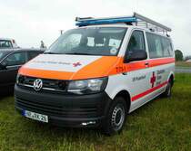 =VW T 6 des DRK OV PUDERBACH, fotografiert bei der RettMobil 2017 in Fulda - Mai 2017