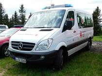 =MB Sprinter des DRK LEIPZIG-STADT, gesehen auf dem Parkplatz bei der RettMobil 2017 in Fulda - Mai 2017