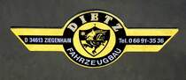 DIETZ, Fahrzeug-und Anhngerbaufirma, gegrndet 1928 in Hessen, Juli 2017