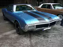 Buick Riviera des Modelljahres 1969. Angetrieben wird dieses Coupe von einem V8-motor, der aus 7041 cm³ Hubraum 345 PS leistet. Altmetall trifft Altmetall am 23.07.2017 im LaPaDu.