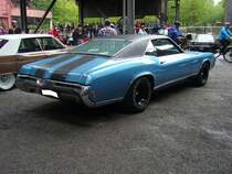 Heckansicht eines Buick Riviera des Modelljahres 1969. Altmetall trifft Altmetall am 23.07.2017 im LaPaDu.