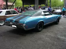 Heckansicht eines Buick Riviera des Modelljahres 1969. Altmetall trifft Altmetall am 23.07.2017 im LaPaDu.