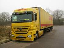 Mercedes Actros eines Norwegischen Unternehmers im Gewerbegebiet Apenade /Dnemark