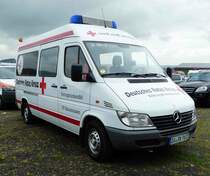 =MB Sprinter des DRK OV BABENHAUSEN, fotografiert bei der RettMobil 2017 in Fulda - Mai 2017