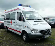 =MB Sprinter des DRK OV BABENHAUSEN, fotografiert bei der RettMobil 2017 in Fulda - Mai 2017