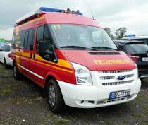 =Ford Transit der Feuerwehr RONSHAUSEN, fotografiert bei der RettMobil 2017 in Fulda - Mai 2017