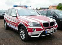 =BMW X der Feuerwehr MÄRKISCHER KREIS, fotografiert bei der RettMobil 2017 in Fulda - Mai 2017