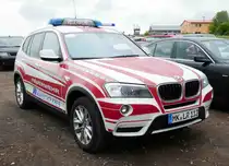 =BMW X der Feuerwehr MÄRKISCHER KREIS, fotografiert bei der RettMobil 2017 in Fulda - Mai 2017