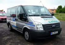 =Ford Transit der MALTESER, gesehen auf dem Parkplatz bei der RettMobil 2017 in Fulda - Mai 2017