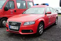 =Audi A 4 Avant der Feuerwehr von NALBACH, gesehen auf dem Parkplatz bei der RettMobil 2017 in Fulda - Mai 2017