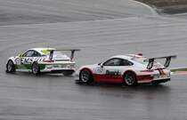 Zweikampf vorne #111 Jens Kempe, APC Motorsport Team im 991 GT3 Cup, verfolgt vom #152 Alexander Markin, Dupré Motorsport Engineering auch in einem 991 GT3 Cup,  am 16.7.2017 beim 2. Lauf des Porsche Motorsport Race Weekend im Rahmenprogramm der FIA WEC 6h Nürburgring.