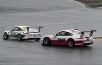 Zweikampf vorne #111 Jens Kempe, APC Motorsport Team im 991 GT3 Cup, verfolgt vom #152 Alexander Markin, Dupré Motorsport Engineering auch in einem 991 GT3 Cup,  am 16.7.2017 beim 2. Lauf des Porsche Motorsport Race Weekend im Rahmenprogramm der FIA WEC 6h Nürburgring.