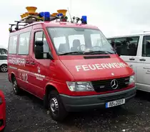 =MB Sprinter der Feuerwehr von WEIBERSBRUNN, gesehen auf dem Parkplatz bei der RettMobil 2017 in Fulda - Mai 2017