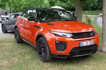 Der Range Rover Evoque Cabriolet auf der Autoschau in Krefeld an der Rennbahn, 24.6.17