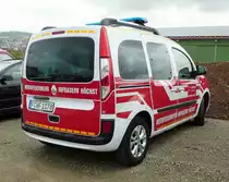 =Renault Kangoo der Werkfeuerwehr von INFRASERV HÖCHST, gesehen auf dem Parkplatz bei der RettMobil 2017 
