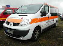=Renault Trafic des DRK RD MITTELHESSEN, gesehen auf dem Parkplatz bei der RettMobil 2017 in Fulda - Mai 2017