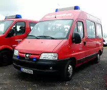 =Peugeot Boxer der Feuerwehr NALBACH, fotografiert bei der RettMobil 2017 in Fulda - Mai 2017