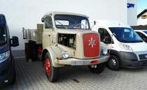 Alter Hanomag Lkw, gesehen in Viechtach bei einem Autohändler 29.07.2017