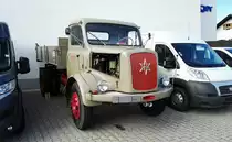 Alter Hanomag Lkw, gesehen in Viechtach bei einem Autohändler 29.07.2017