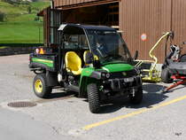 John Deere 855D Transportwagen für den Golfplat in Realp am 04.08.2017