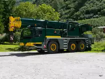 Liebheer Kranwagen abgestellt in Gletsch am 04.08.2017