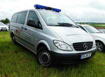 =MB Vito des DRK OV BISCHWEIER steht auf dem Parkplatz der RettMobil 2017 in Fulda, Mai 2017